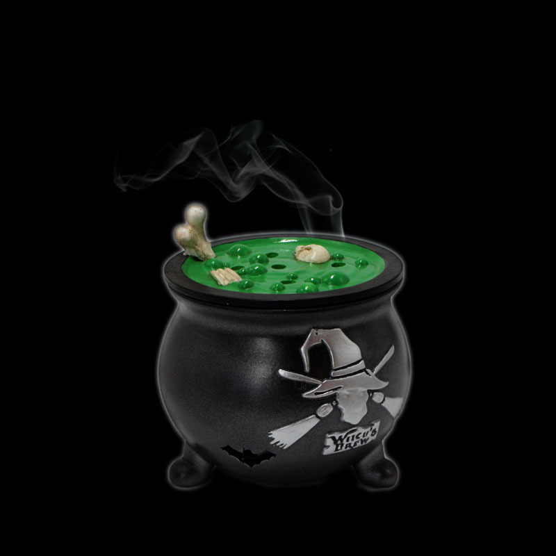 树脂工艺品 创意巫婆汤锅香薰炉摆件家居桌面装饰品摆设 定制批发