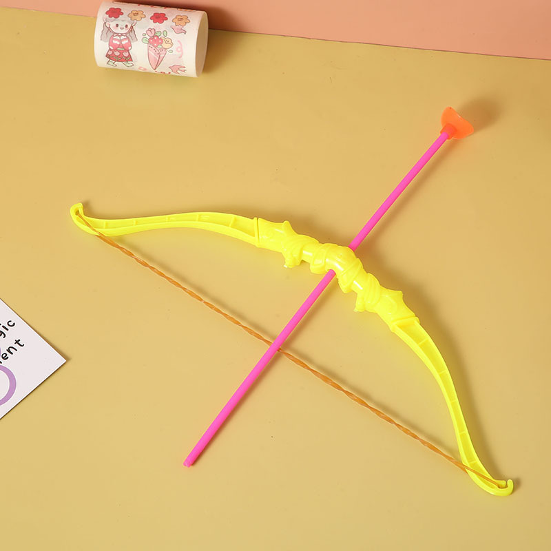 Small Plastic Bow and Arrow 31cm Children's Bow and Arrow Toy Sucker Soft Bullet Bow and Arrow Set Educational Toy Stall Toy