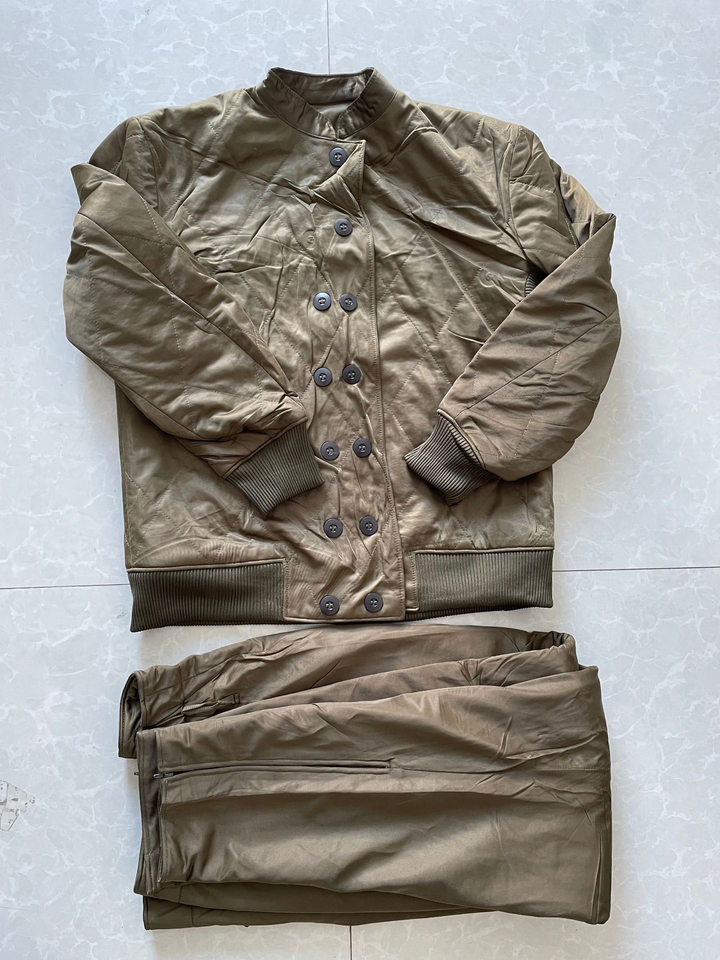 批发棉衣裤 冬季绿棉衣棉裤正05棉衣裤套装 冷库工作保暖03棉衣裤