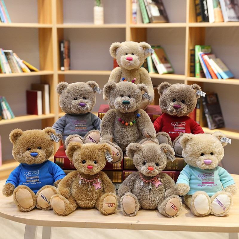 跨境创意小熊米拉杰克卫衣熊山姆泰迪熊毛绒玩具抱抱熊进口双代发