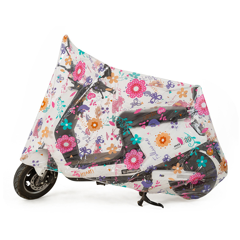 电动车防雨罩通用中控防水罩加大摩托车电瓶车加厚peva挡风车头罩