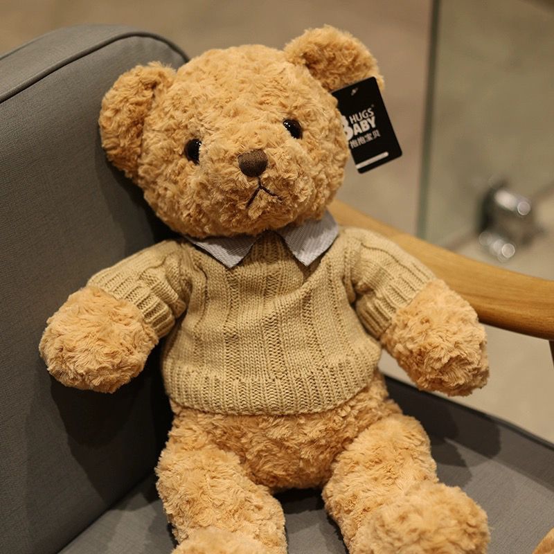 可爱泰迪熊呆萌熊熊毛绒玩具高颜值小熊玩偶七夕送女生生日礼物