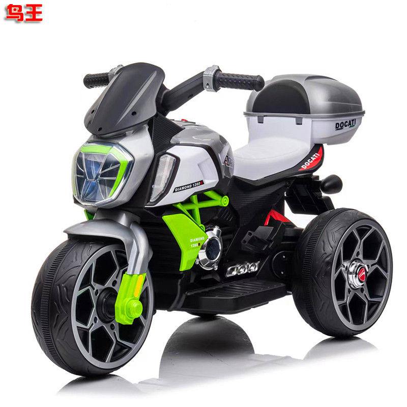 充电宝宝三轮车 闪光轮蓝牙男女孩遥控玩具车 儿童电动摩托-阿里巴巴
