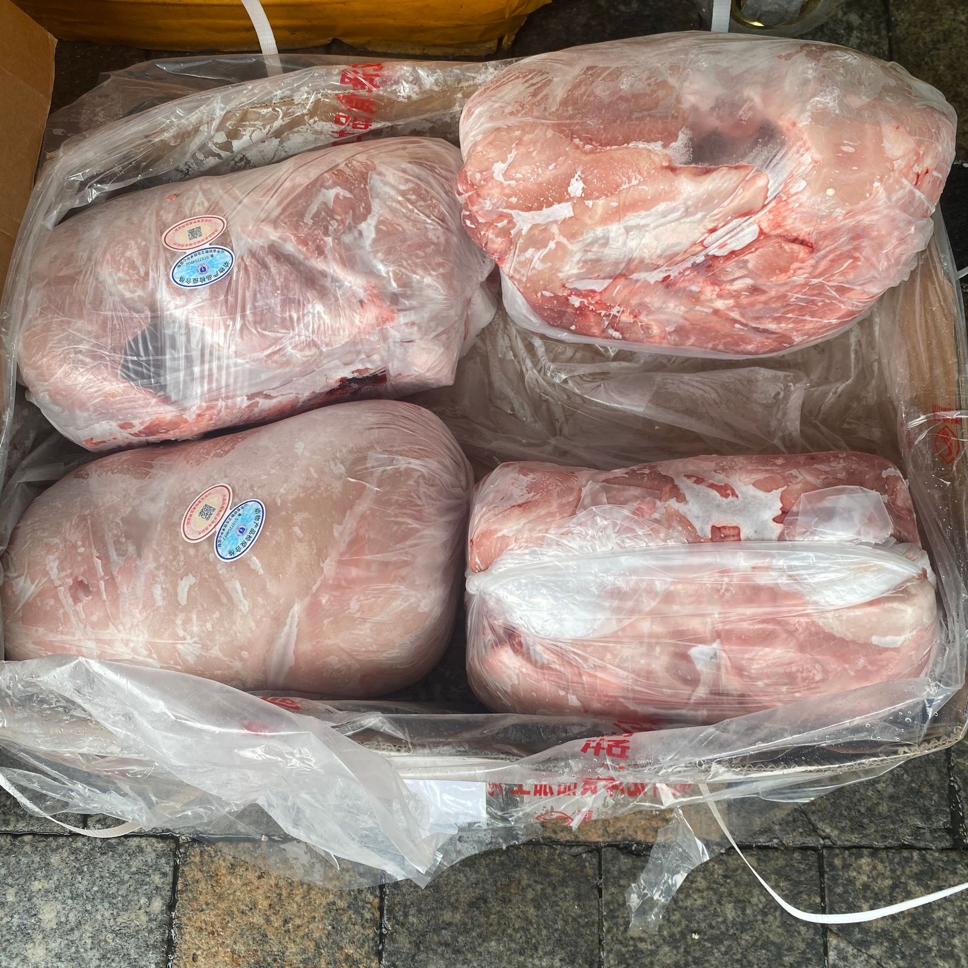 猪后腿肉国产4号肉冷冻猪后腿肉纯瘦肉国产膘猪瘦肉50斤箱商用