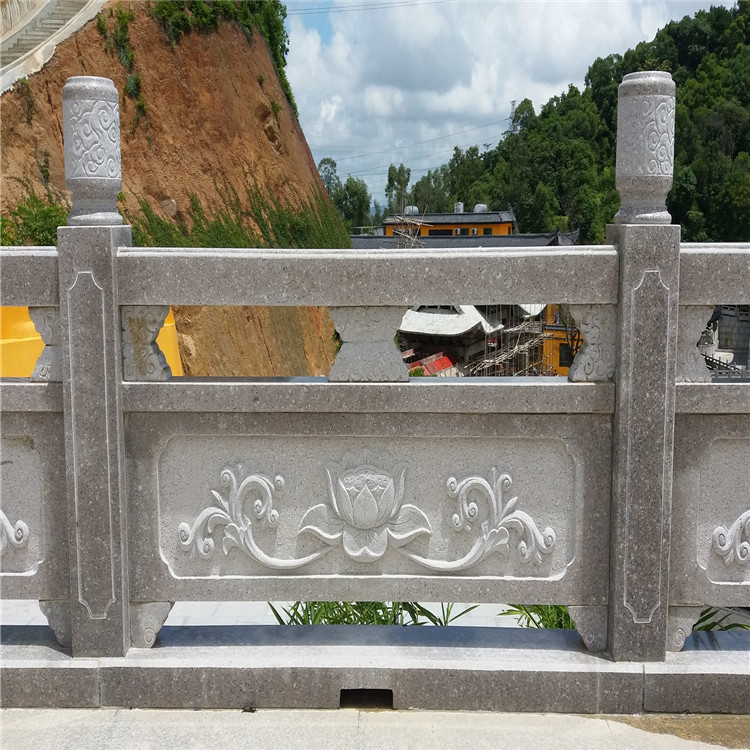 厂家直销石栏杆 寺庙公园广场大型工程石雕栏杆