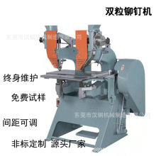 双粒铆钉机 文件夹打钉机 刮灰刀五金件铆接机 全自动下料双铆机
