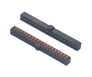 威联创排母防呆直插双排dip排母254mm2间距塑胶宽度高度可订
