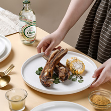 陶瓷盘子北欧创意西餐餐盘牛排盘披萨盘家用菜盘餐具早餐盘沙拉盘
