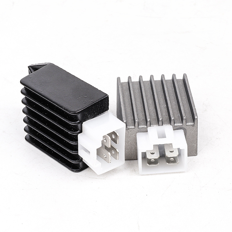atv沙滩车越野摩托车踏板配件gy6 50-125cc 4针12v半波稳压整流器