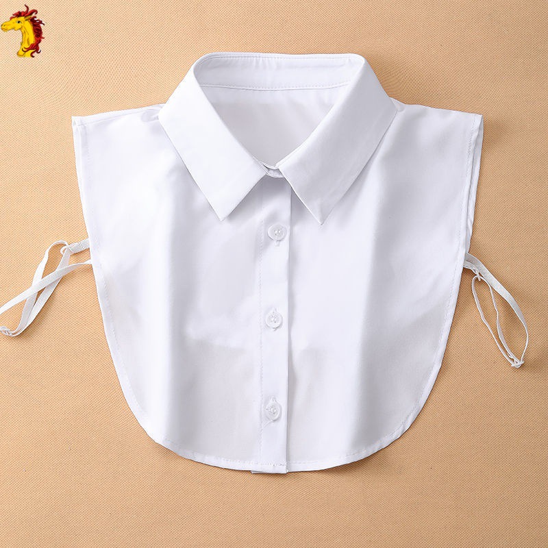 假领子衬衫假领子女百搭假衬衣领棉尖领假衣领白色时尚假衬衣领