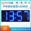 customized outdoors Blue light LED Electronic clock GPS Beidou wireless automatic Correction time synchronization display Clock system