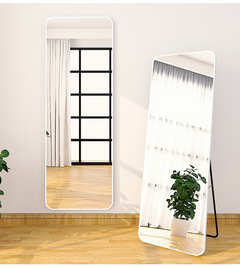 家用卧室全身落地镜子立体穿衣镜立式等身试衣镜壁挂大特价ins风
