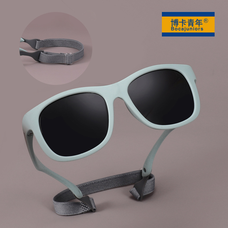 0-3 Years Old 2024 Baby Sunglasses Outdoor Silicone Frame Kids Sunglasses Summer Outdoor Sun-Shade Glasses S8306