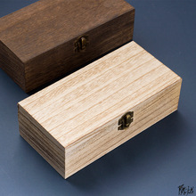 复古木盒子古风儿童木质带锁盒带妆奁百宝箱嫁妆首饰盒摆设桌面