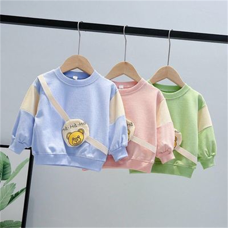 Children's Sweater 2024 New Autumn and Winter Children Korean Style Long Sleeve Velvet Padded Loose Coat Children's round Neck Top