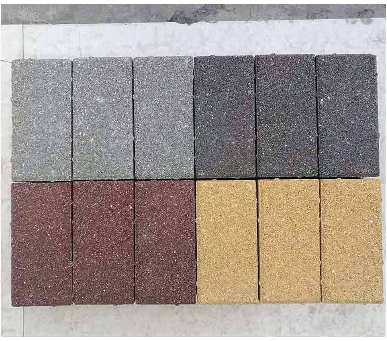 定制防砖市政工程广场透水砖仿石面包砖人行道盲道荷兰水泥渗水砖