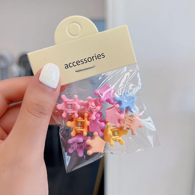 New Candy Color Hanging Bag Mini Little Clip Children Barrettes Little Girl's Hair Pin Princess Small Jaw Clip Cute Hair Claw