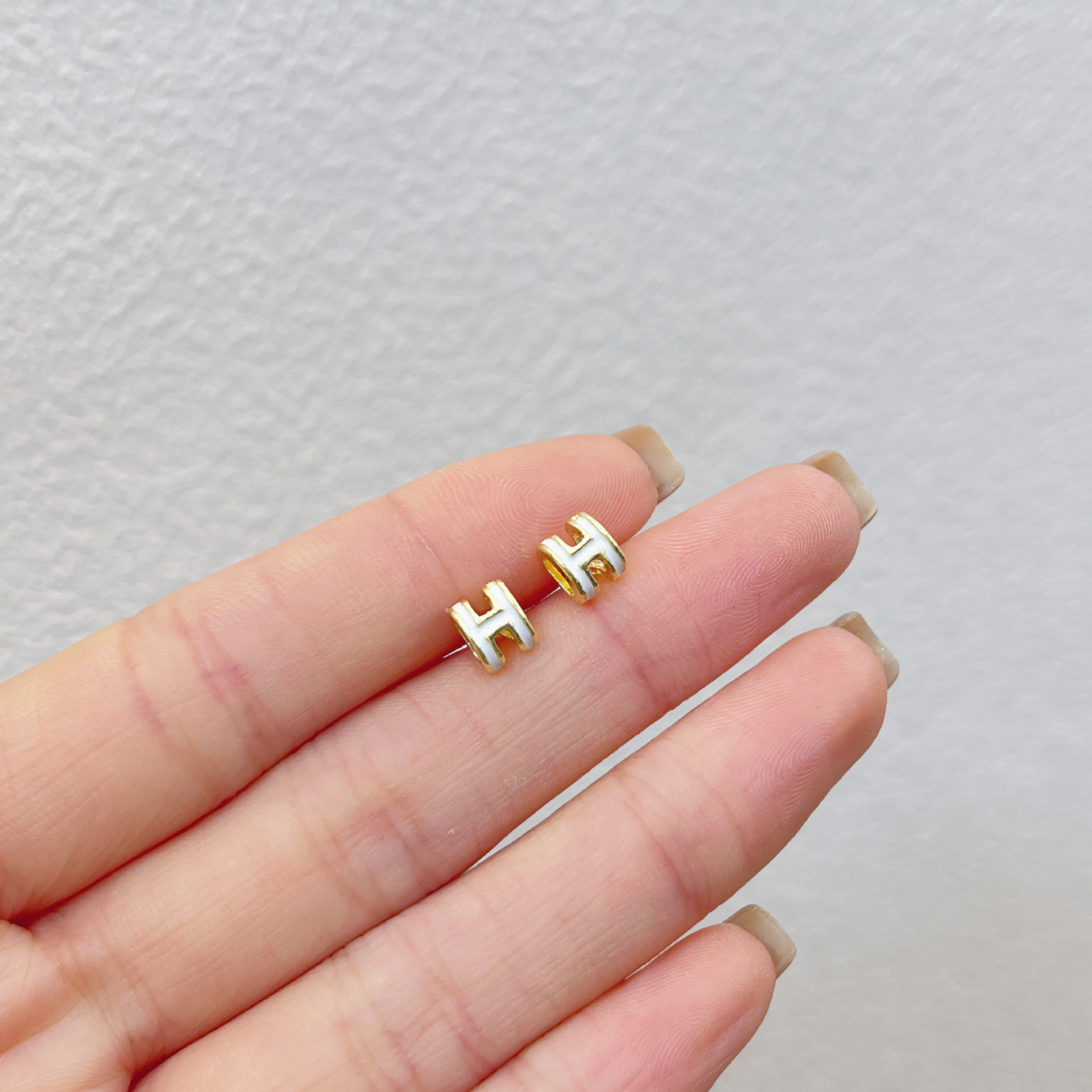 [Collection 2] 925 Silver Needle Stud Earrings Female Students Drop Oil Colorful Cute Live Hot Earrings Wholesale