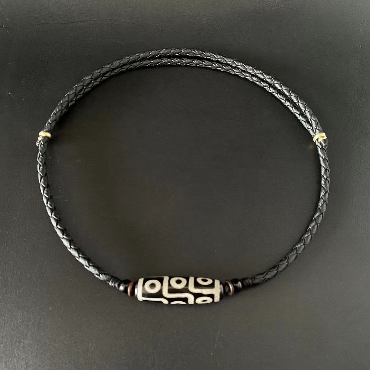 天珠横穿锁骨绳项链绳男士锁骨链挂绳女士蜜蜡横穿吊坠绳专用绳编