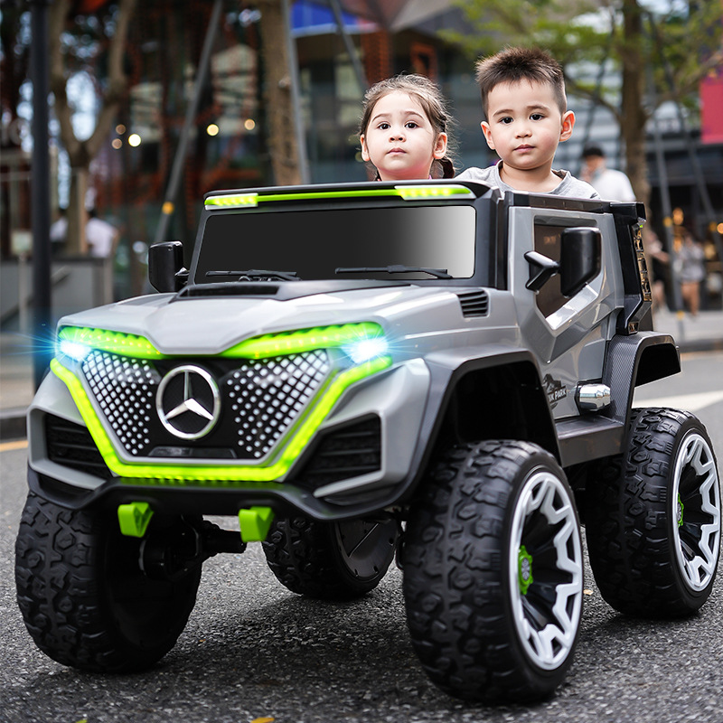 新款奔驰儿童电动车汽车四轮越野遥控玩具车可坐人大小男女孩四驱