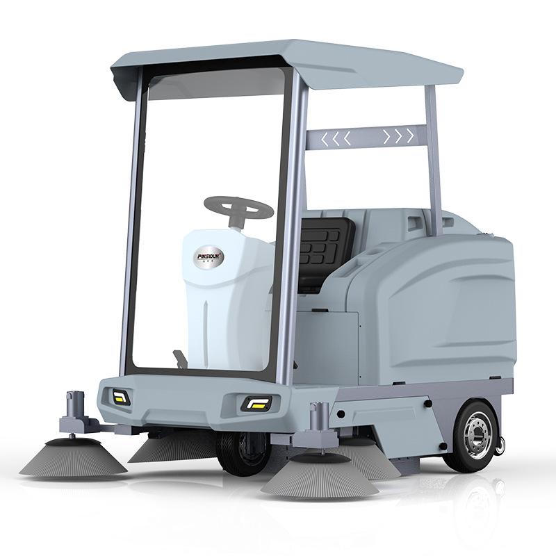 品斯顿xj9600驾驶式洗地机工业工厂车间仓库物业商用电动扫地车吸