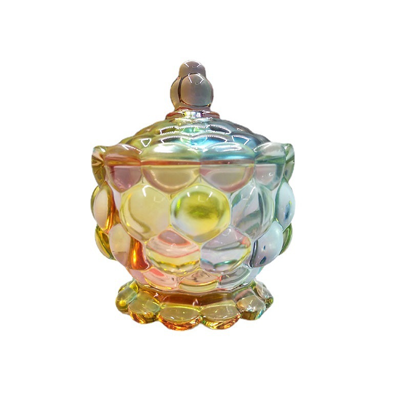 Colorful Colored Glaze Glass Candy Box