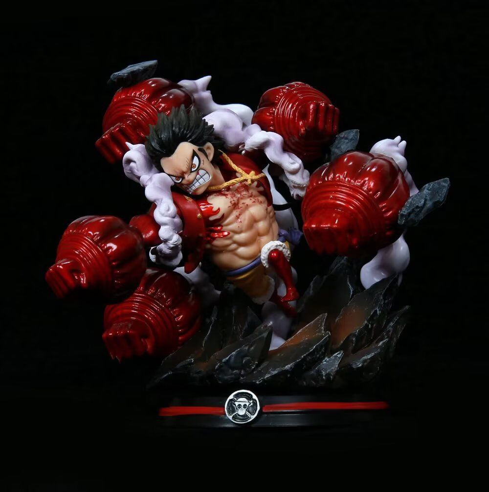 海贼 天绘gk wcf大招系列 猿王群鸦炮 四档路飞 战斗场景盒装手办