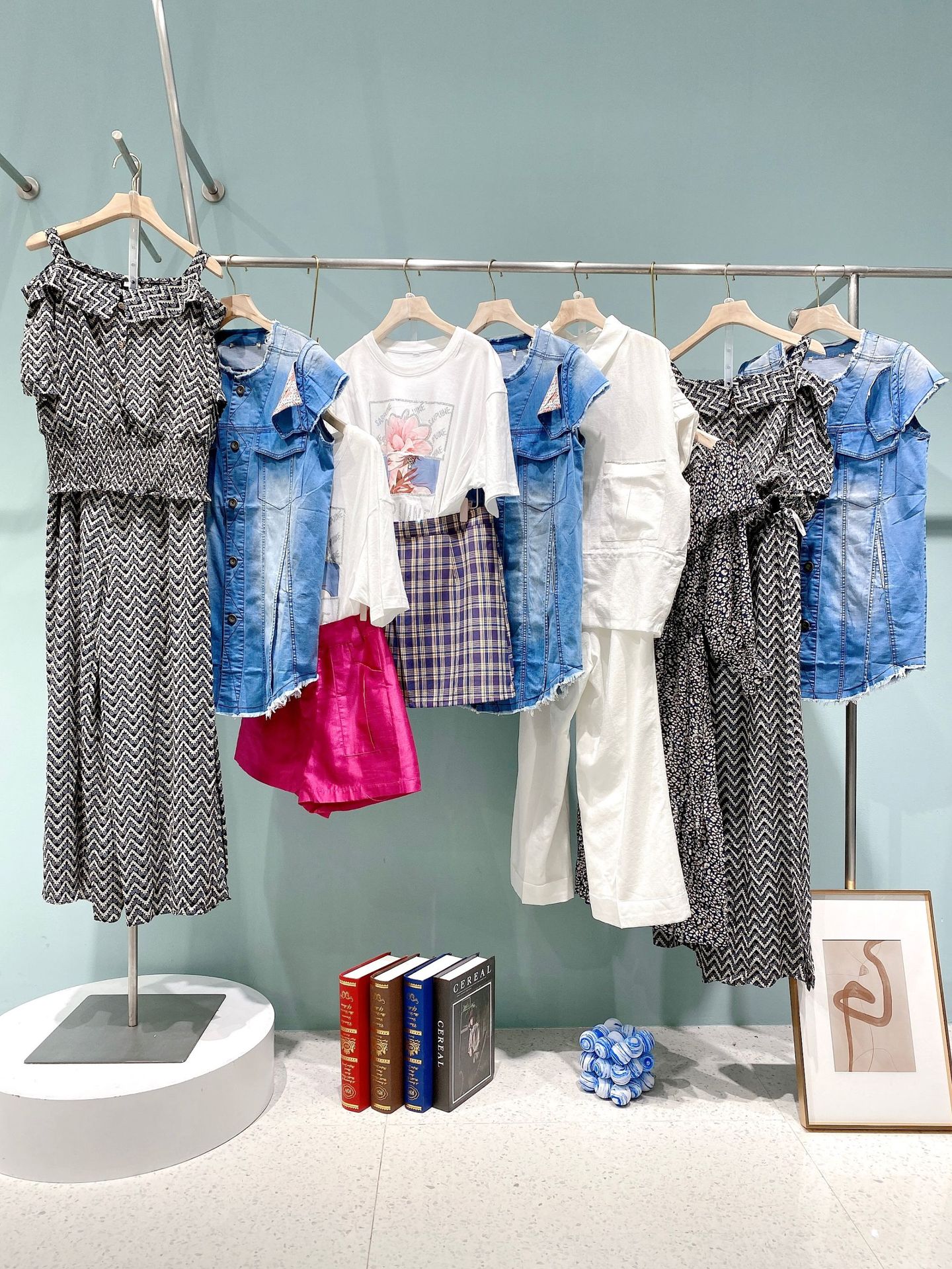 东大门一二线品牌女装批发22夏马克华菲专柜撤柜剪标直播货源走份