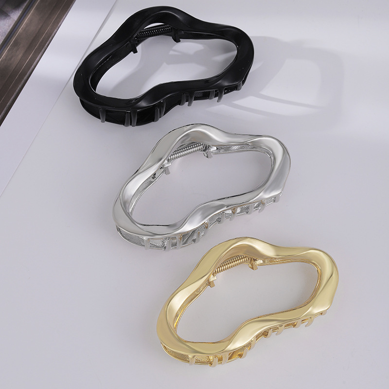 new cross-border hair accessories grip shark clip large updo metal barrettes