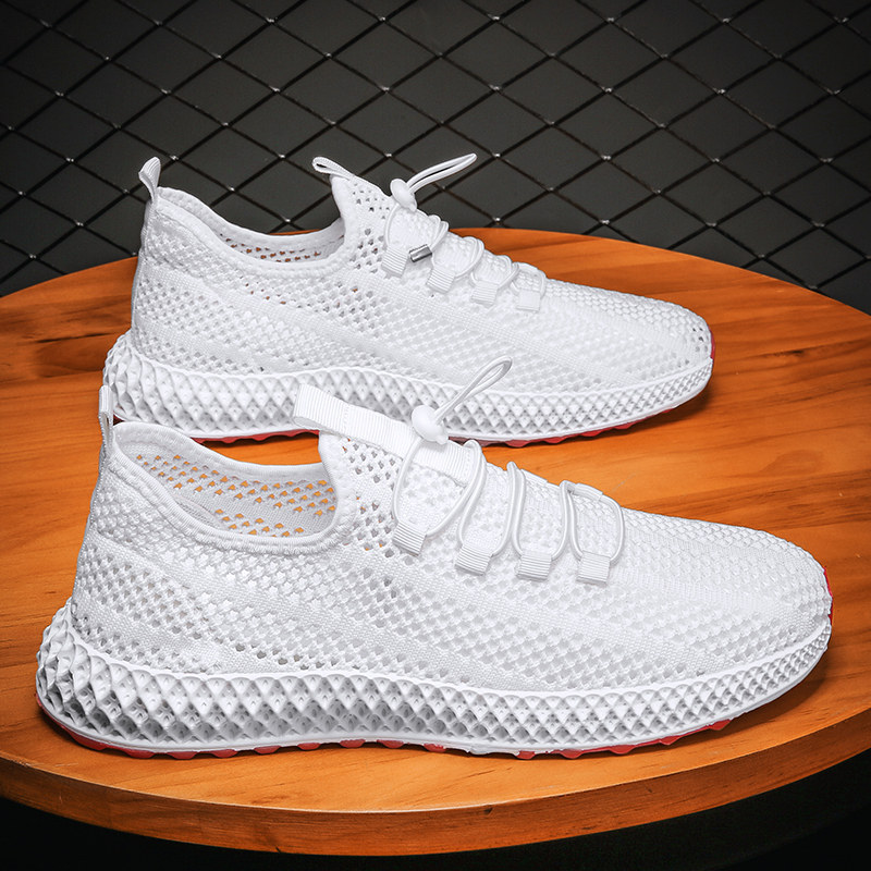 男鞋夏季透气薄款网眼镂空网面运动跑步休闲网鞋轻便防臭百搭潮鞋