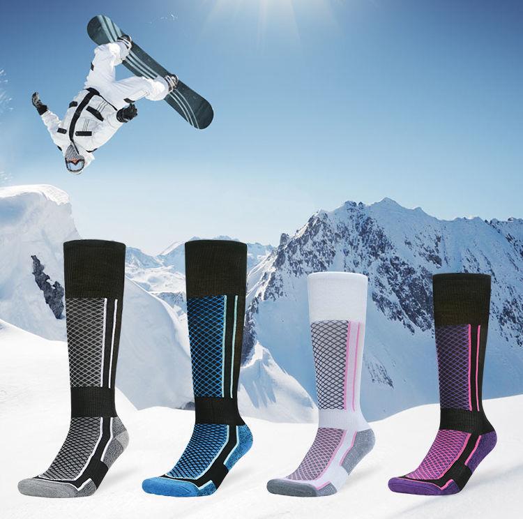 单板雪袜户外滑雪袜子袜运动袜冬季防寒保暖高筒滑雪袜加厚登山袜