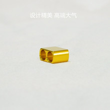 乐滋精工 铝合金4.0双孔耳机滑块 线卡耳机束线器分线器双孔4.0MM