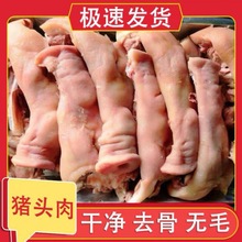 卤味半成品【新鲜猪脸肉】干净去去毛半熟猪头肉饭店食堂卤货专用