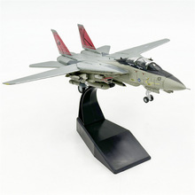 amer 美国海军f-14a雄猫战斗机骷髅头中队 f14成品飞机模型1/100