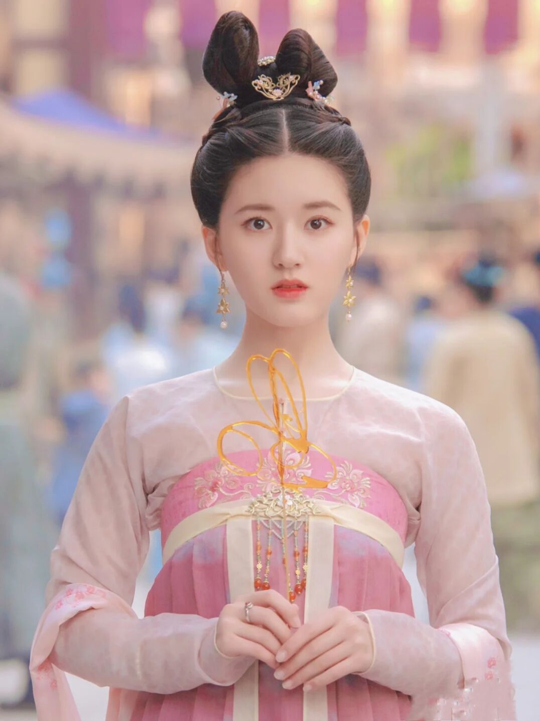 长歌行同款汉服 影视剧古装女 李乐嫣唐制齐胸圆领对襟襦裙赵露思