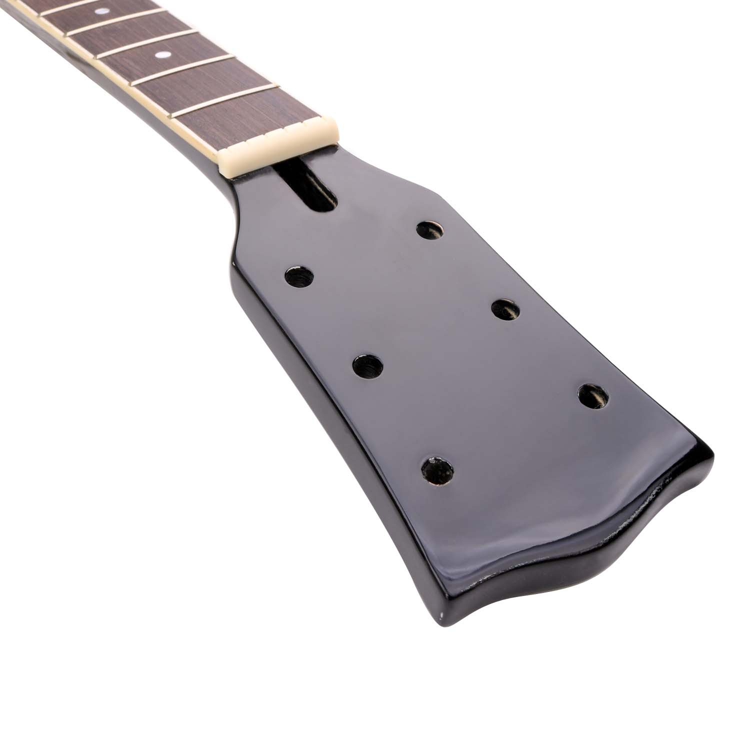 吉他琴颈 lp电吉他琴颈 柄头 黑色玫瑰木琴头