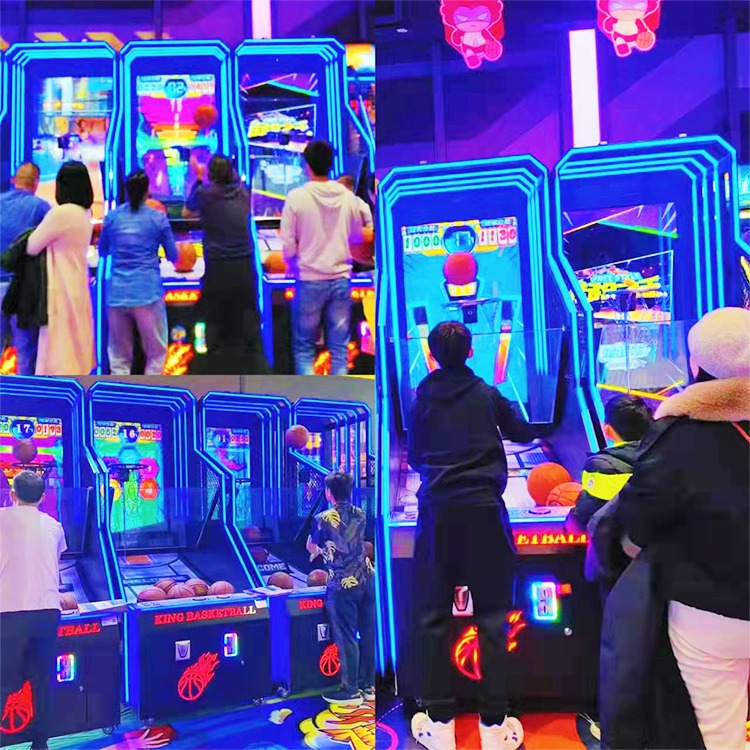 数字良嘉新款成人液晶篮球机折叠投篮机大型电玩城设备投币游戏机