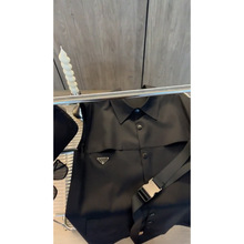 黑色polo无袖T恤连衣裙子女小众设计感2023夏季新款拽姐风小黑裙