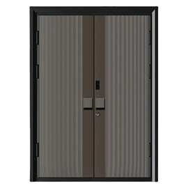 专业定制双开铸铝大门铝合金入户别墅大门精雕防爆铝艺进户子母门