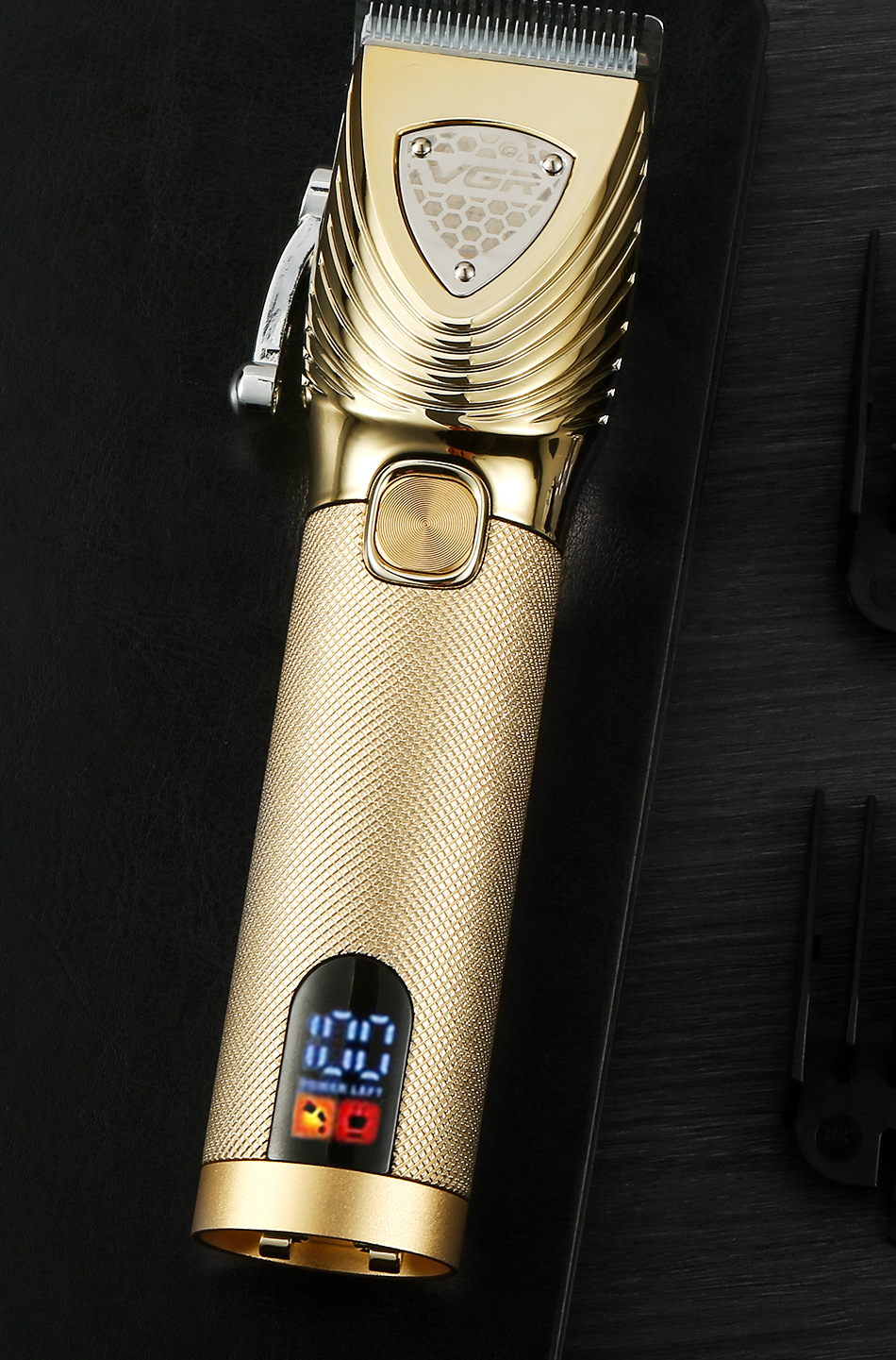 vgr金属理发器家用油头电推剪刻痕推发电动剃头刀新品跨境代发657