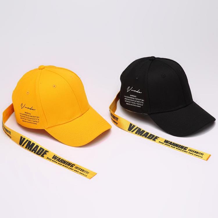 korean trendy lemon yellow baseball cap korean street trendsetter peaked cap summer youth boy and girl sunshade hat