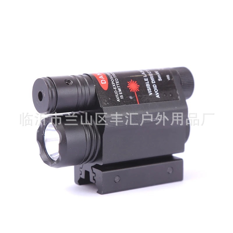 Cross-Border Multi-Mode Laser Integrated Flashlight Outdoor Hanging Led Strong Light Flashlight Tactical Red and Green Laser Sight