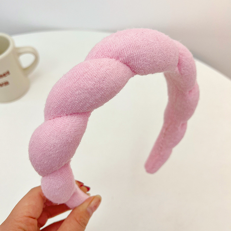Amazon Cross-Border Fashion Water Ripple Headband Sponge Headband Spa Hair Tie Fluffy Hair Accessories Face Wash Headband R617