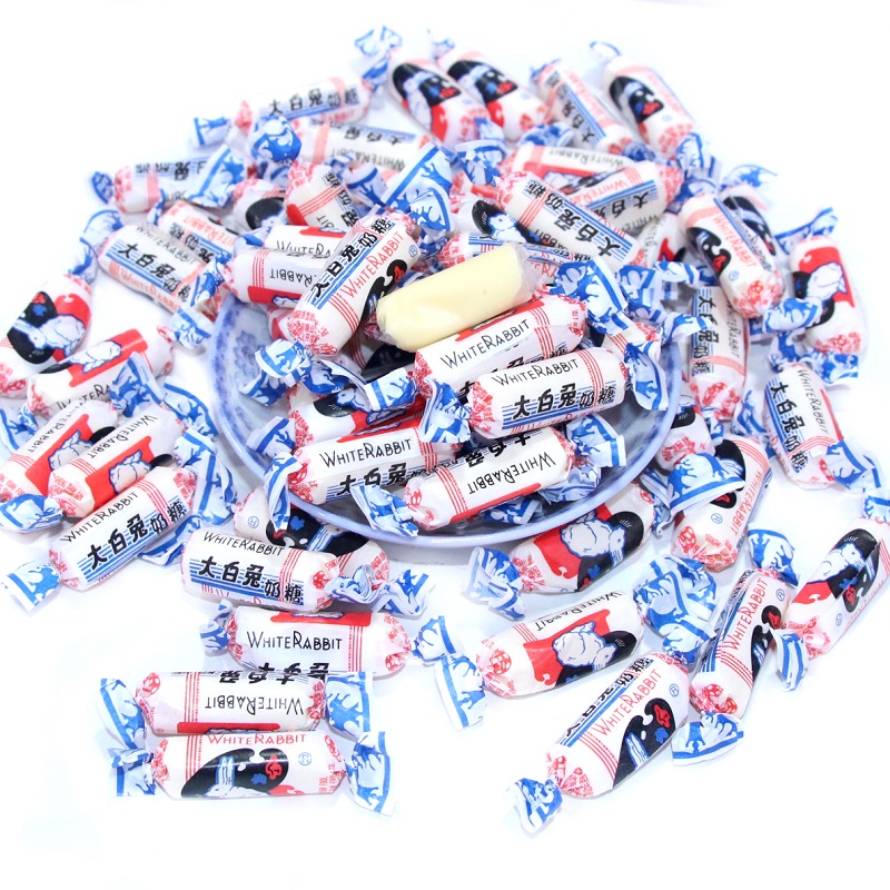 大白兔奶糖 糖果 婚庆喜糖奶糖年货零食500g散称约90个冠生园大白