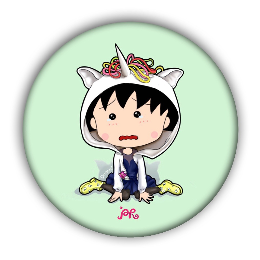 动漫周边 樱桃小丸子 圆形徽章 礼品收藏 漫展1-17可来图定做