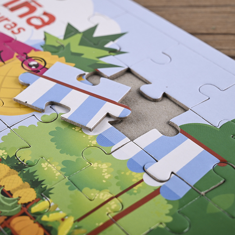批发宝宝桌面游戏平面纸质拼图儿童小礼物拼版卡通漫画拼图定制