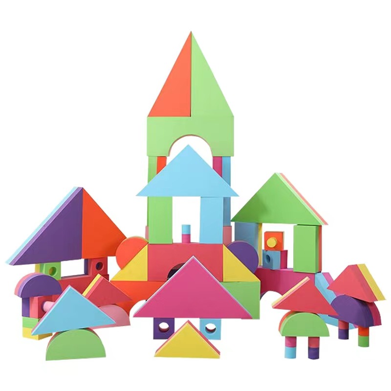 大颗粒拼装泡沫eva积木宝宝室内桌面玩耍异形积木 厂家生产