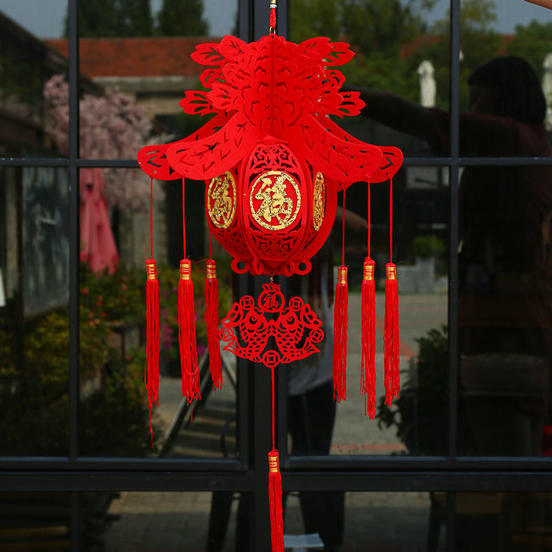 灯笼挂饰新品年货贺春无纺布春节装饰用品过年节庆挂件喜庆礼品