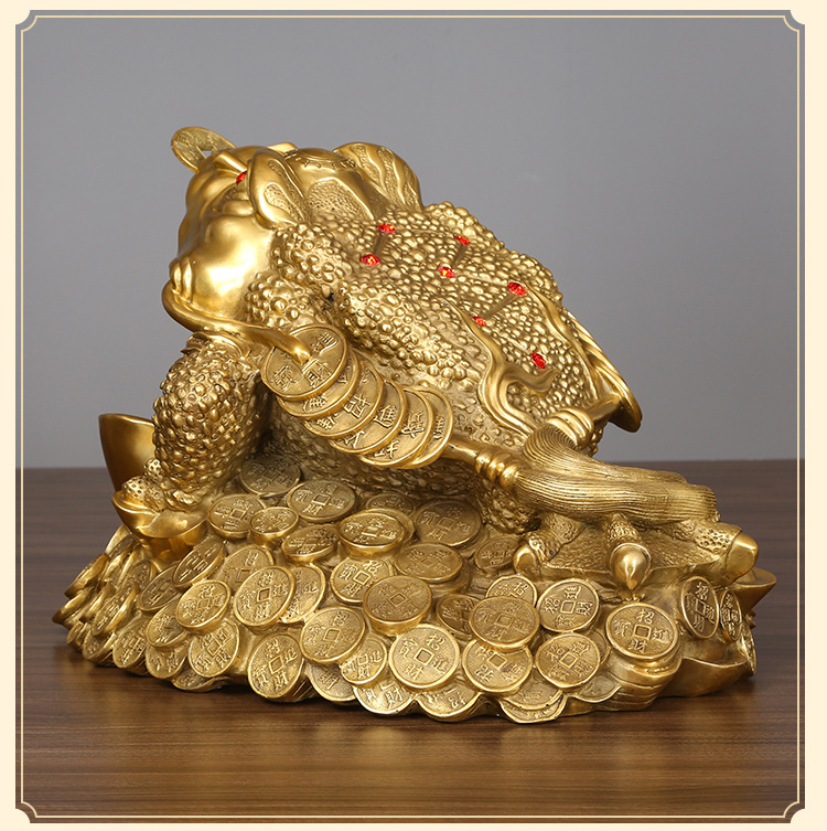 黄铜金蟾摆件居家工艺品摆设公司乔迁开业礼品