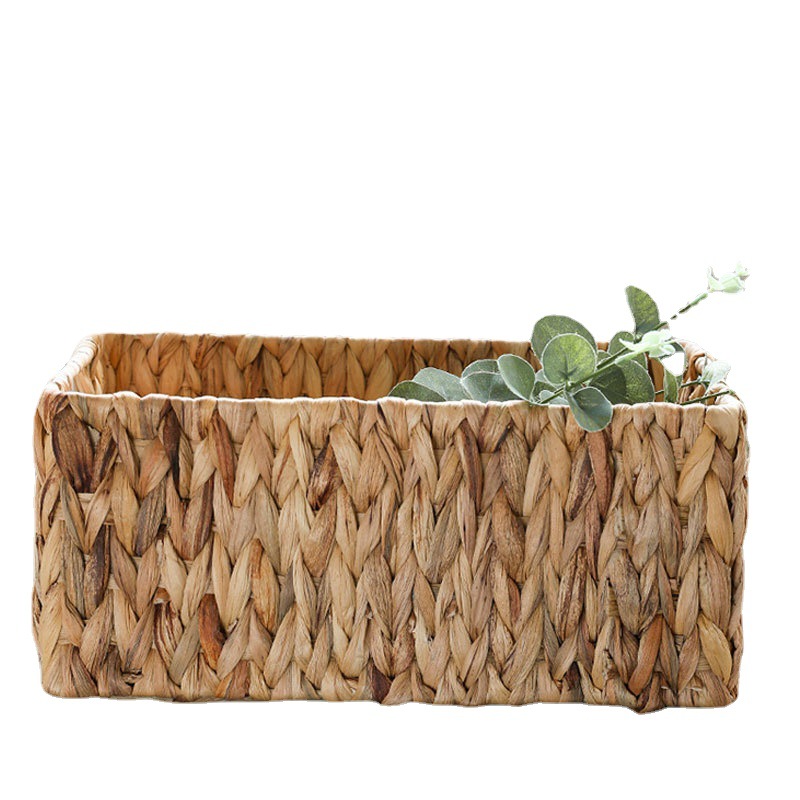 Handmade Straw Woven Water Hyacinth Grass Storage Basket Storage Basket Household Large Laundry Basket